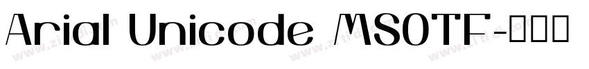 Arial Unicode MSOTF字体转换